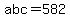 abc=582