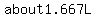 about1.667L