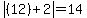 abs%28%2812%29%2B2%29+=+14
