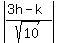 abs%28%283h-k%29%2Fsqrt%2810%29%29