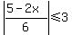 abs%28%285-2x%29%2F6%29+%3C=+3