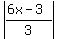 abs%28%286x+-+3%29%2F3%29