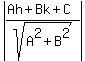 abs%28%28Ah%2BBk%2BC%29%2Fsqrt%28A%5E2%2BB%5E2%29%29%29