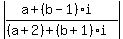 abs%28%28a%2B%28b-1%29i%29%2F%28%28a%2B2%29%2B%28b%2B1%29i%29%29