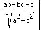 abs%28%28ap%2Bbq%2Bc%29%2Fsqrt%28a%5E2%2Bb%5E2%29%29