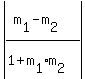 abs%28+%28m%5B1%5D-m%5B2%5D%29%2F%281%2Bm%5B1%5Dm%5B2%5D%29+%29