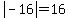 abs%28-16%29=16