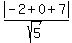 abs%28-2%2B0%2B7%29%2Fsqrt%285%29