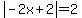 abs%28-2x%2B2%29=2