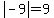abs%28-9%29+=+9