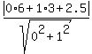 abs%280%2A6+%2B+1%2A3+%2B+2.5%29%2Fsqrt%280%5E2+%2B+1%5E2%29
