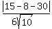 abs%2815-8-30%29%2F%286sqrt%2810%29%29
