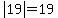 abs%2819%29+=+19