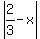 abs%282%2F3-x%29