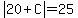 abs%2820%2BC%29=25