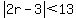 abs%282r-3%29%3C13