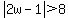 abs%282w-1%29%3E8