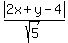 abs%282x%2By-4%29%2Fsqrt%285%29