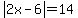 abs%282x-6%29=14