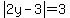 abs%282y-3%29=3