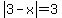 abs%283-x%29=3