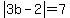 abs%283b-2%29=7