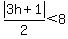 abs%283h%2B1%29%2F2%3C8