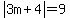 abs%283m%2B4%29+=+9