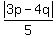 abs%283p-4q%29%2F5