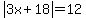 abs%283x%2B18%29=12