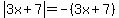 abs%283x%2B7%29=-%283x%2B7%29