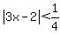 abs%283x-2%29%3C1%2F4