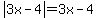 abs%283x-4%29=3x-4
