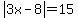 abs%283x-8%29=15
