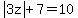 abs%283z%29%2B7+=+10