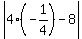 abs%284%28-1%2F4%29-8%29