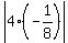 abs%284%28-1%2F8%29%29