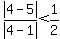 abs%284-5%29%2Fabs%284-1%29%3C1%2F2