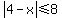 abs%284-x%29%3C=8