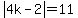 abs%284k-2%29=11