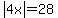abs%284x%29=28