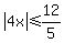 abs%284x%29+%3C=+12%2F5