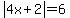 abs%284x%2B2%29=6