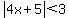 abs%284x%2B5%29%3C3