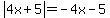 abs%284x%2B5%29=-4x-5