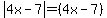 abs%284x-7%29=%284x-7%29