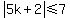 abs%285k%2B2%29%3C=7