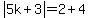 abs%285k%2B3%29=2%2B4