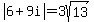 abs%286%2B9i%29=3sqrt%2813%29