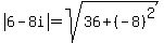 abs%286-8i%29=sqrt%2836%2B%28-8%29%5E2%29